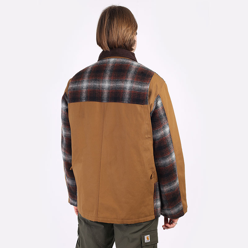 мужская коричневая куртка Carhartt WIP Highland Jacket I029456-h brwn offroad - цена, описание, фото 7